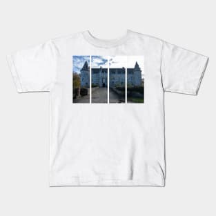 Fallais Castle is a castle originating in the 13th century and built by the Beaufort family. Liege Province. Autumn sunny day Kids T-Shirt